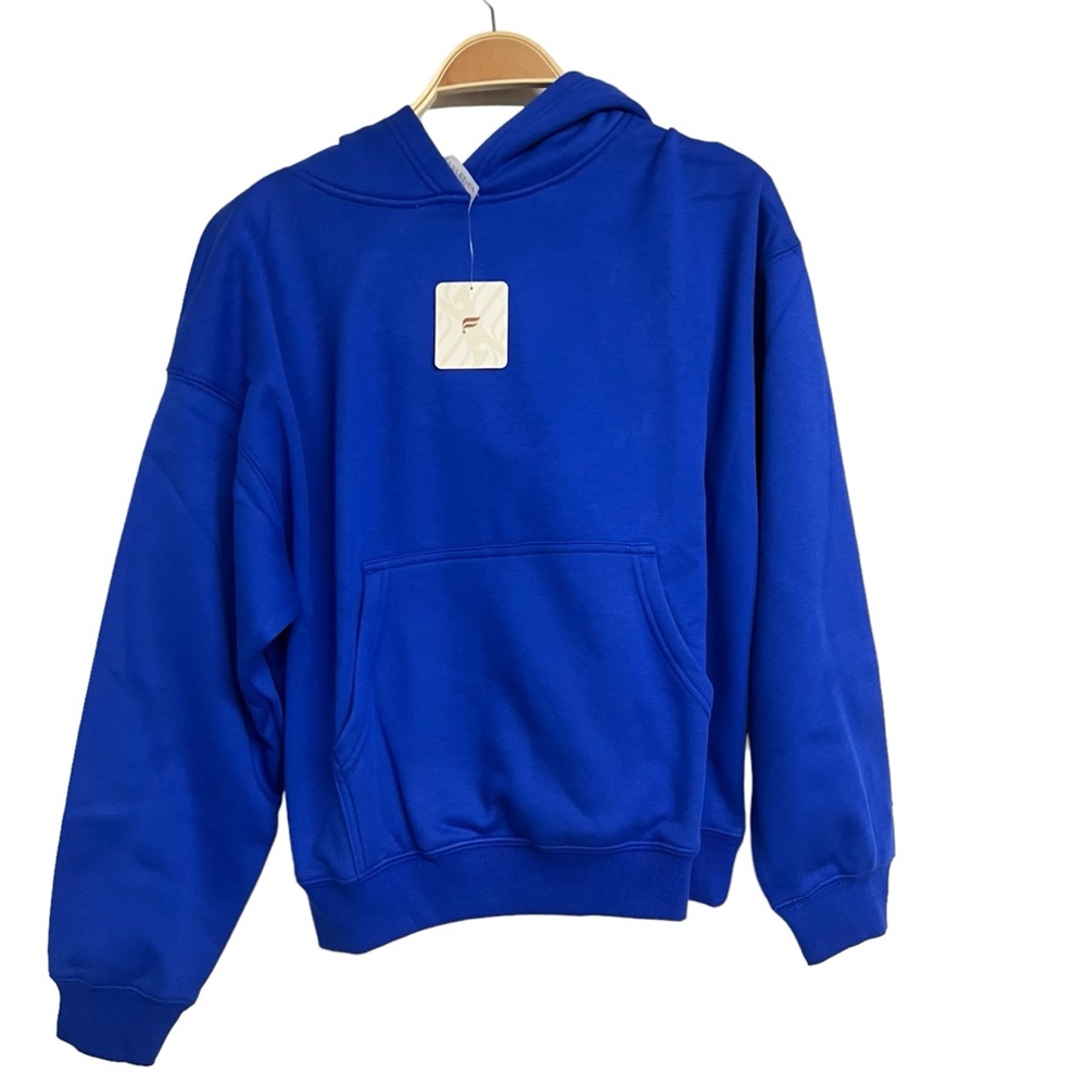New Fabletics Cozy Fleece Hoodie in Luminary Blue